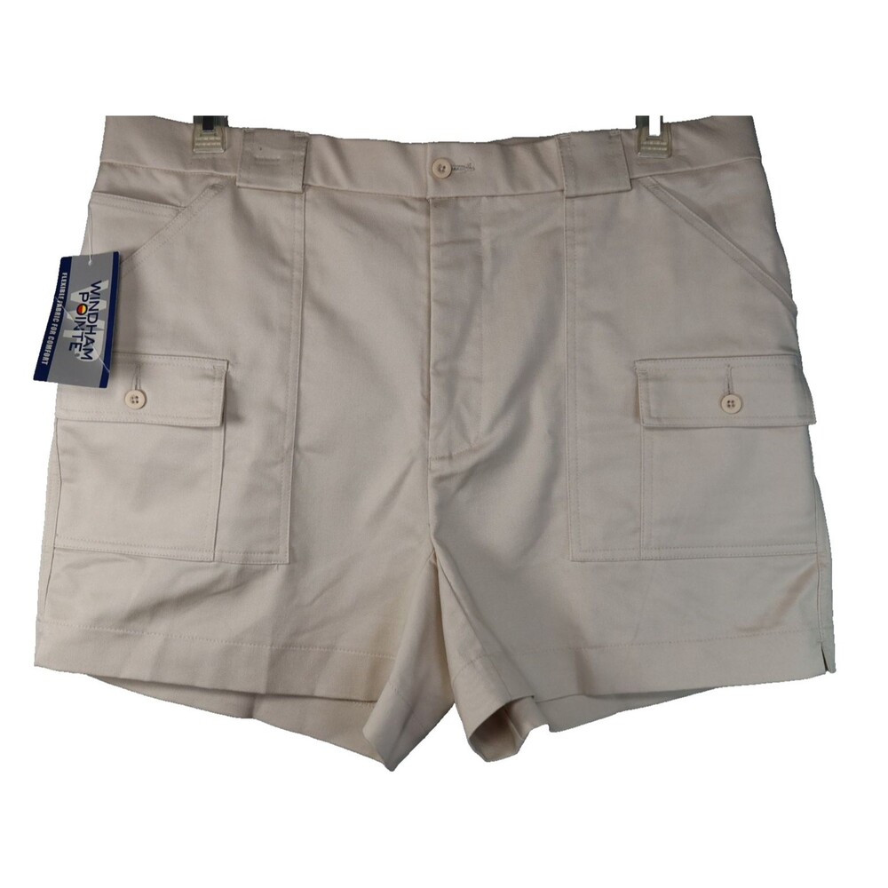 NEW Windham Pointe Shorts Men's Size 38 Cargo Pockets Light Beige NWT